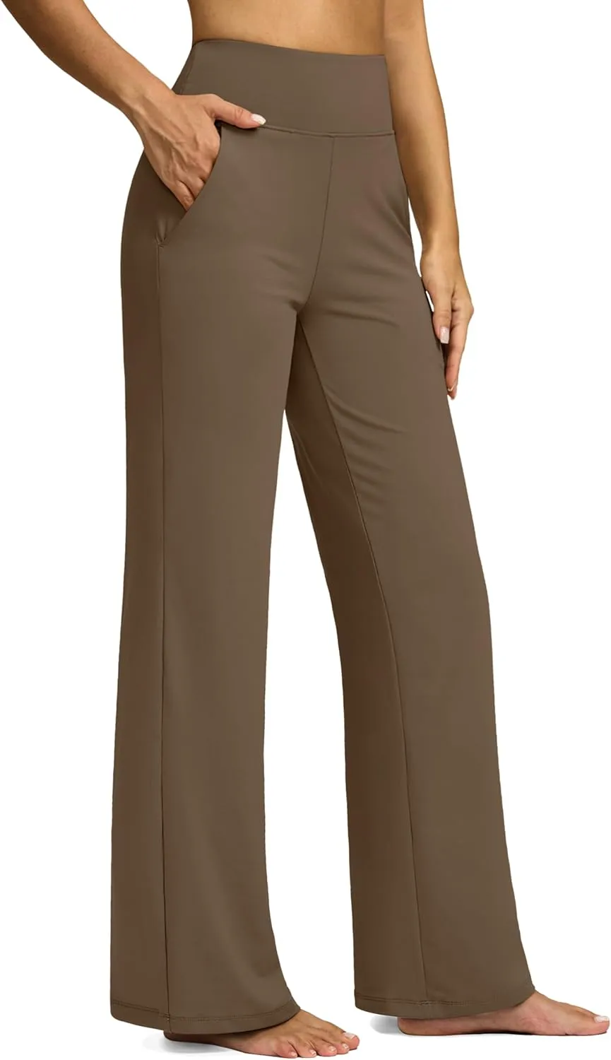 G Gradual Yoga Pants Women Wide Leg Dress Pants with Pockets High Waist Stretch Petite/Regular/Tall Casual Sweatpants Women