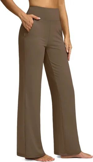 G Gradual Yoga Pants Women Wide Leg Dress Pants with Pockets High Waist Stretch Petite/Regular/Tall Casual Sweatpants Women