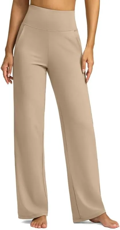 G Gradual Yoga Pants Women Wide Leg Dress Pants with Pockets High Waist Stretch Petite/Regular/Tall Casual Sweatpants Women