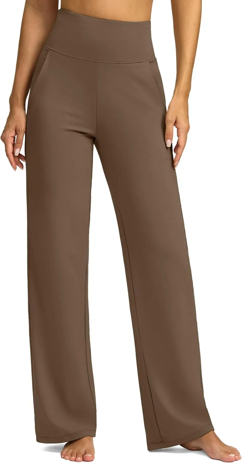 G Gradual Yoga Pants Women Wide Leg Dress Pants with Pockets High Waist Stretch Petite/Regular/Tall Casual Sweatpants Women