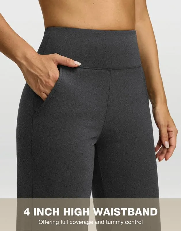 G Gradual Yoga Pants Women Wide Leg Dress Pants with Pockets High Waist Stretch Petite/Regular/Tall Casual Sweatpants Women