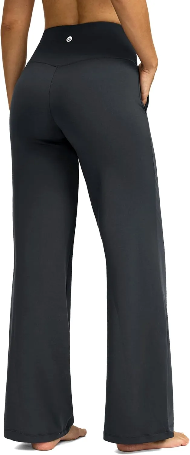 G Gradual Yoga Pants Women Wide Leg Dress Pants with Pockets High Waist Stretch Petite/Regular/Tall Casual Sweatpants Women