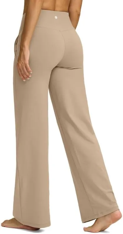 G Gradual Yoga Pants Women Wide Leg Dress Pants with Pockets High Waist Stretch Petite/Regular/Tall Casual Sweatpants Women