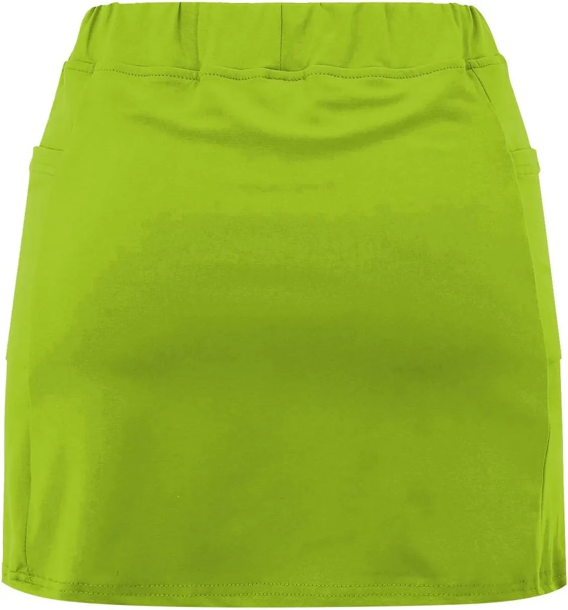 GIERIDUC Athletic Skorts for Women Plus Size Tummy Control Tennis Yoga Skirt Shorts High Waist Solid Comfy Elastic Shorts