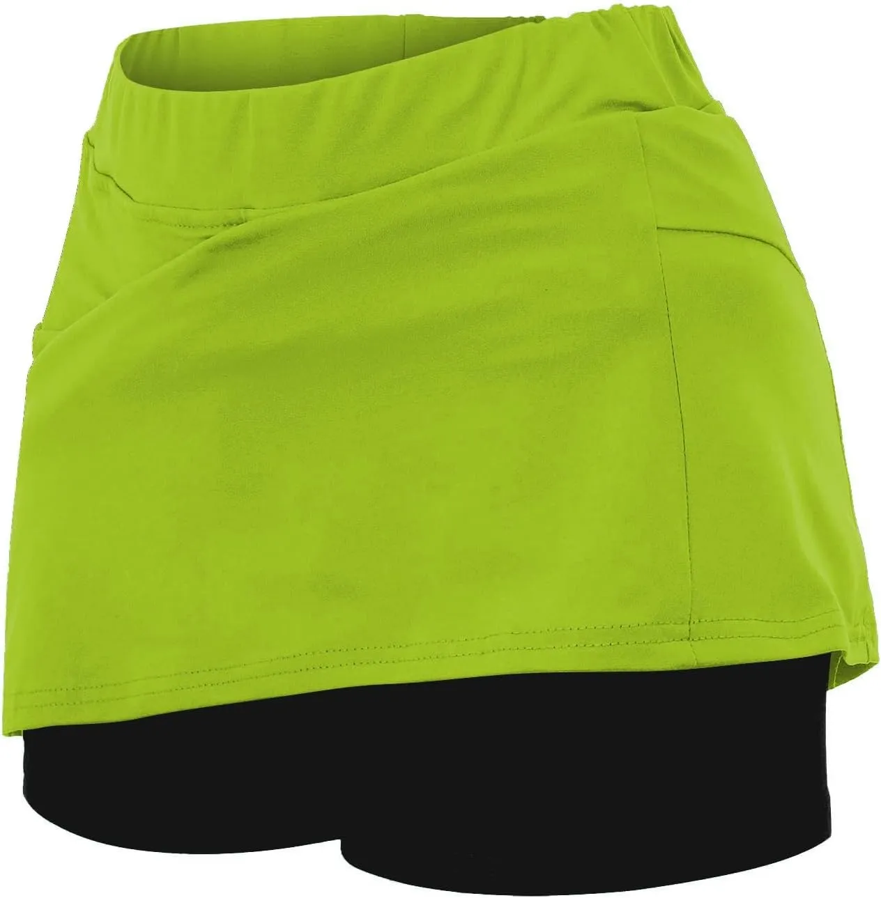 GIERIDUC Athletic Skorts for Women Plus Size Tummy Control Tennis Yoga Skirt Shorts High Waist Solid Comfy Elastic Shorts