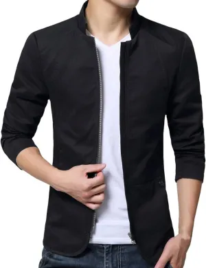 HZCX FASHION Mens Lightweight Cotton Jackets Casual Zip Up Bomber Jacket Outwear