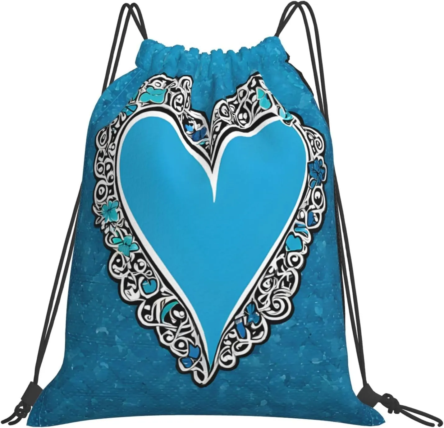 (I Love Gymnastics) Drawstring Backpack Drawstring Gym Bag Foldable Water Drawstring Bags Draw String Back Bag For Shopping Sport Yoga Travel, Swimming, Beach
