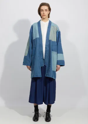 Indigo Yarn Dyed Sashiko Haori Jacket