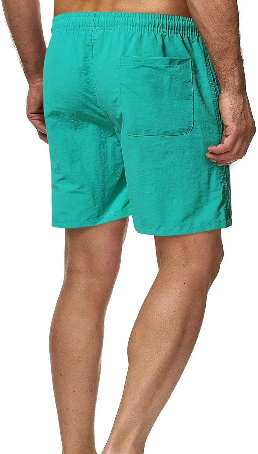 Lastesso Mens Summer Shorts Performance Workout Running Shorts with Drawstring Comfy Athletics Training Jogger Shorts