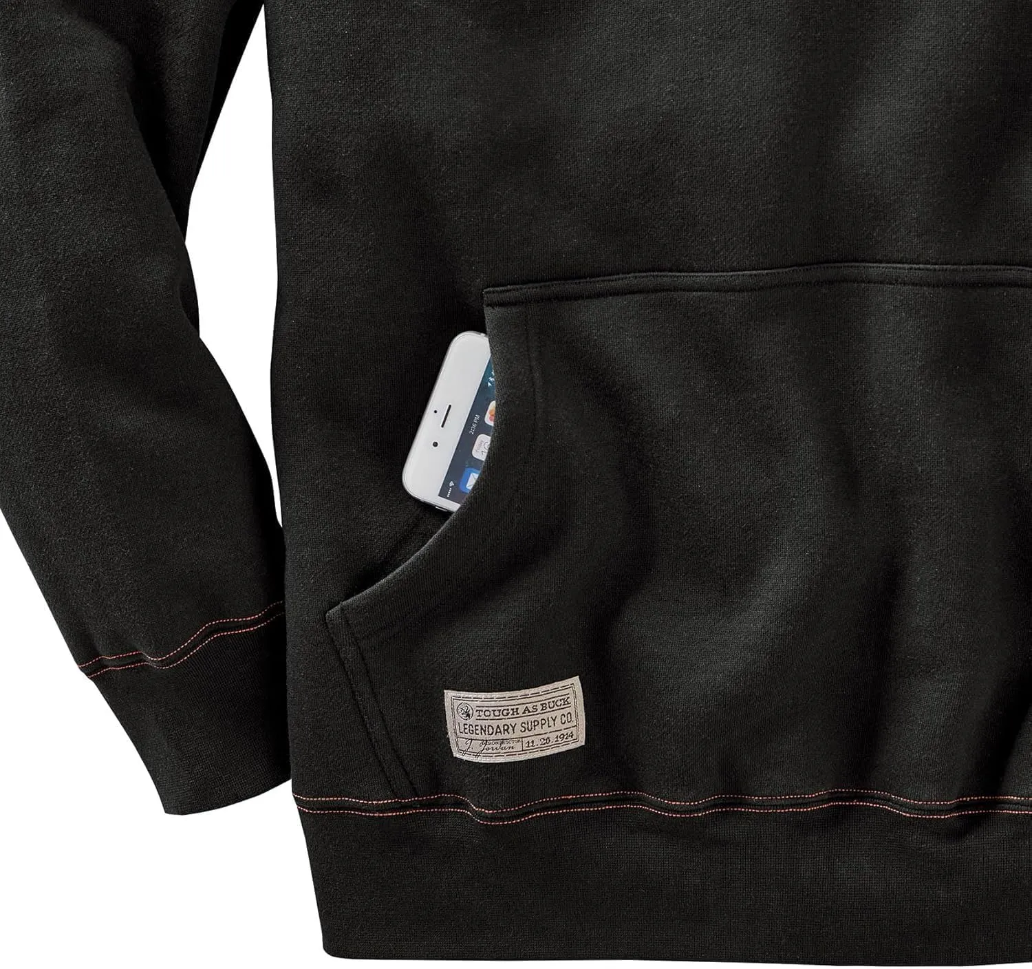 Legendary Whitetails Men's Tough as Buck 1/4 Zip Action Hoodie