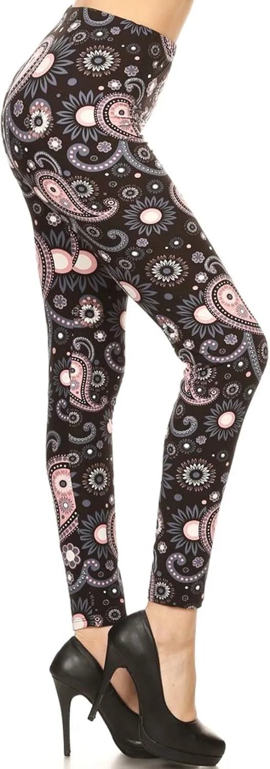 Leggings Depot High Waisted Camouflage & Multiple Print Leggings for Women - Reg, Plus, 1X3X, 3X5X