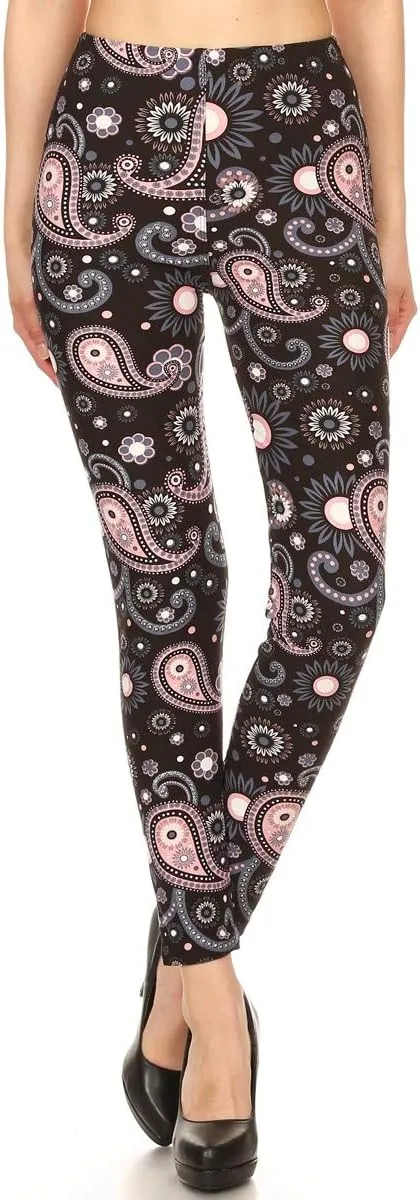 Leggings Depot High Waisted Camouflage & Multiple Print Leggings for Women - Reg, Plus, 1X3X, 3X5X
