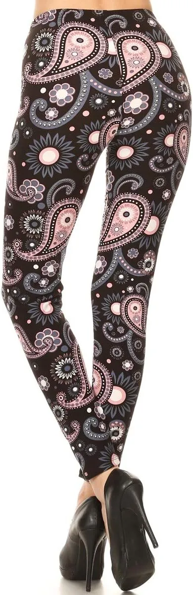 Leggings Depot High Waisted Camouflage & Multiple Print Leggings for Women - Reg, Plus, 1X3X, 3X5X