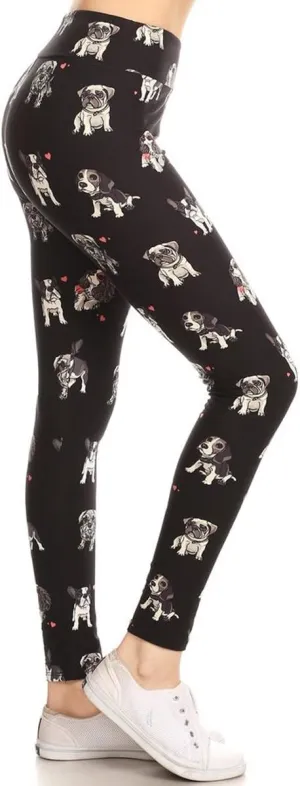 Leggings Depot High Waisted Checkered & Animal Print Leggings for Women - Regular, Plus, 1X3X, 3X5X