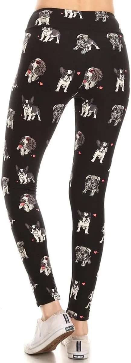 Leggings Depot High Waisted Checkered & Animal Print Leggings for Women - Regular, Plus, 1X3X, 3X5X