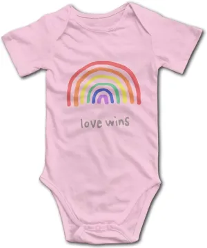 LGBTQA Pride Love Wins Infant Short Sleeve Bodysuits Jumpsuit
