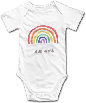 LGBTQA Pride Love Wins Infant Short Sleeve Bodysuits Jumpsuit