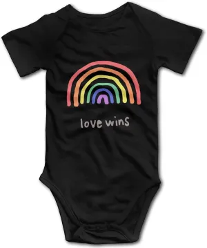 LGBTQA Pride Love Wins Infant Short Sleeve Bodysuits Jumpsuit