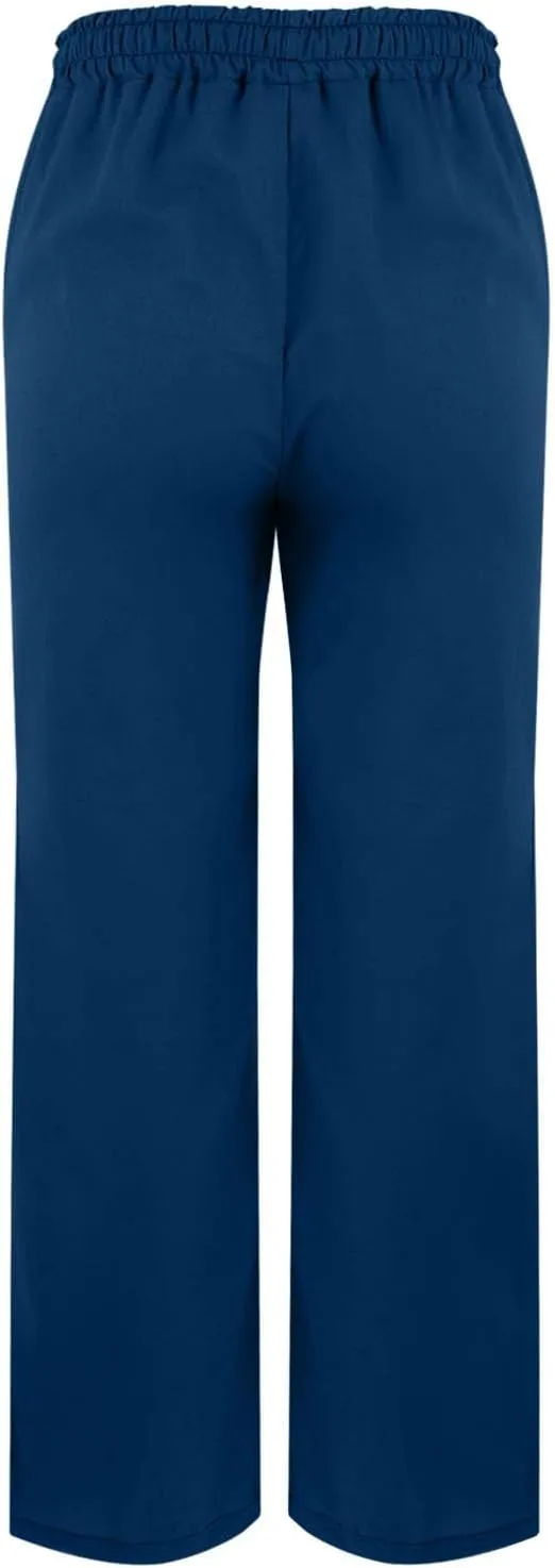 Linen Pants Casual Elastic Waist Wide Leg Pants Elastic Waist Straight Leg Cotton Linen Casual Summer Palazzo Lounge Pants