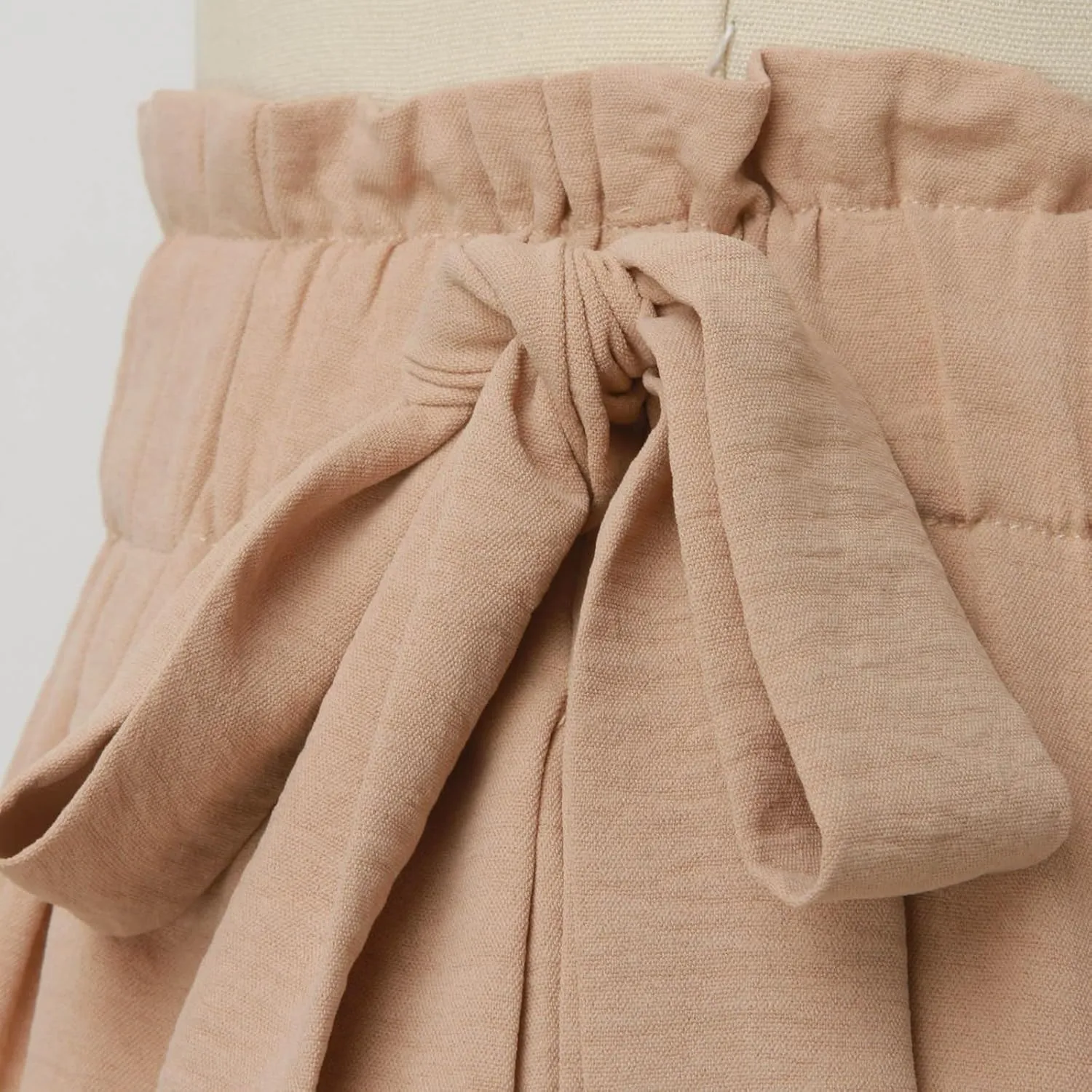Linen Pants Women High Waisted Flowy Wide Leg Pants Summer Trendy Tie Knot Palazzo Pant Casual Dress Pant