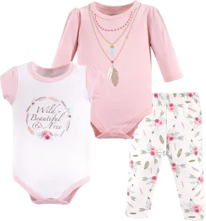 Little Treasure Unisex Baby Cotton Bodysuit and Pant Set