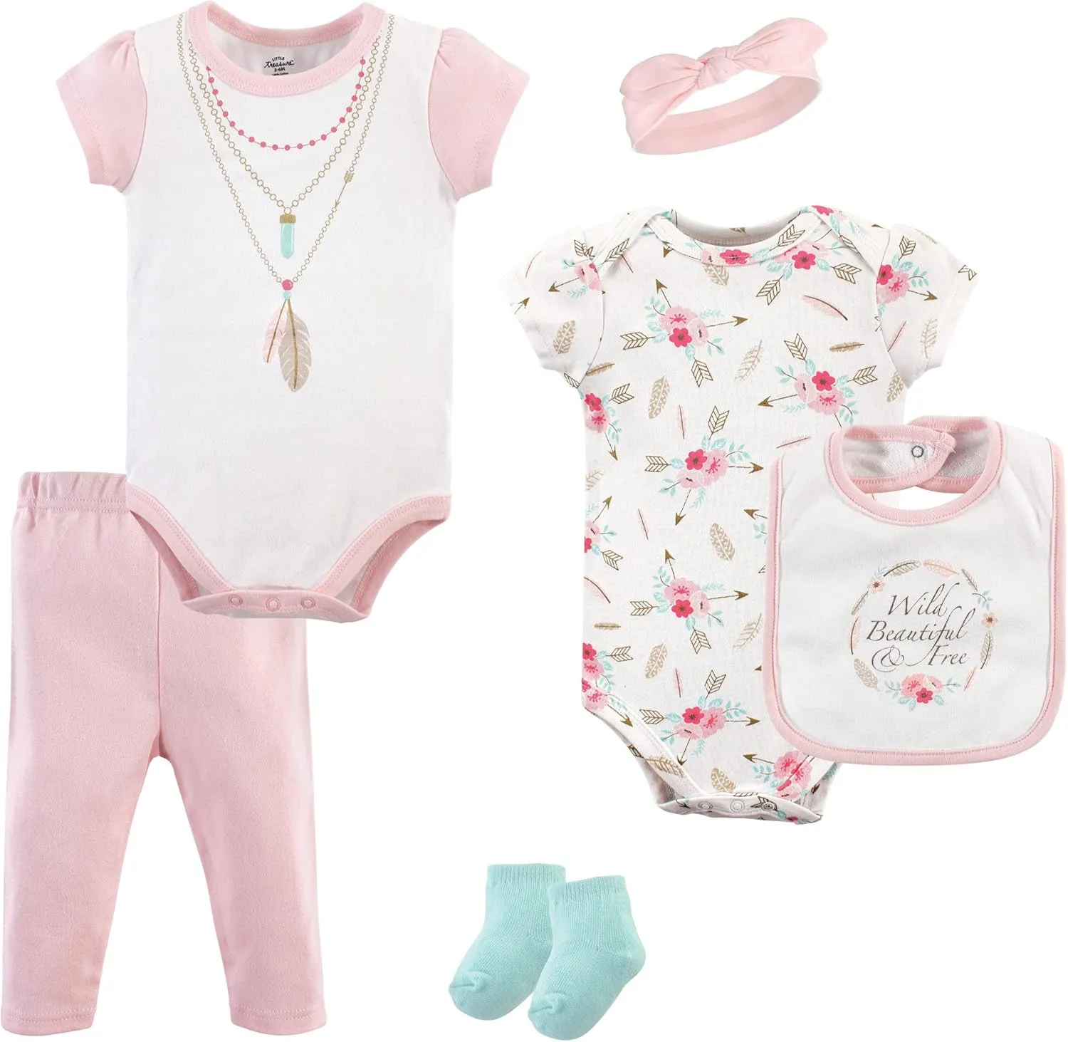 Little Treasure Unisex Baby Layette Clothing Set