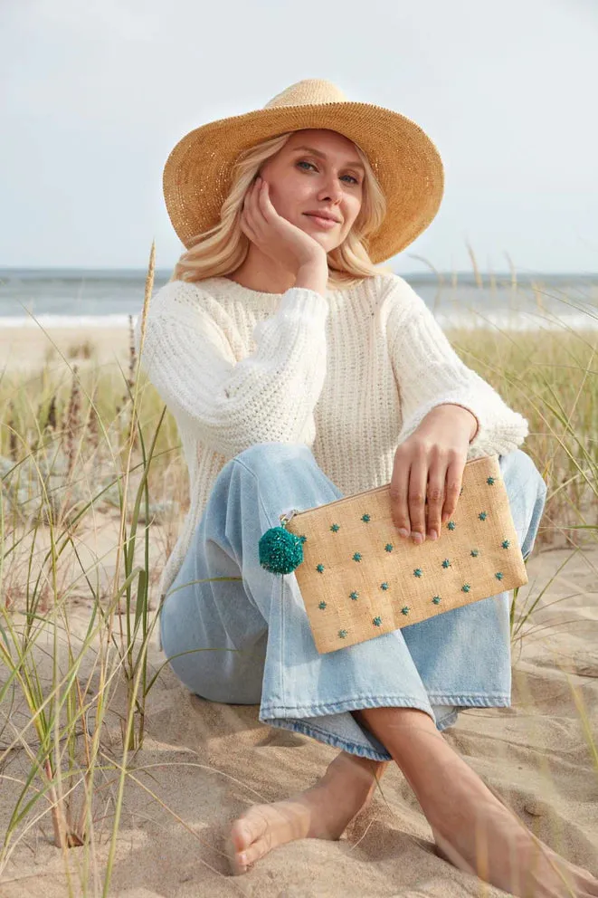 Mar Y Sol Sofia Polka Dot Pouch