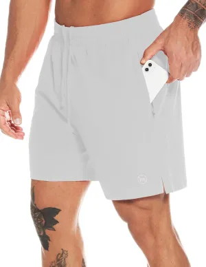 Men's Athletic Running Shorts Quick Dry Workout Shorts Lightweight Sports Gym Basketball Shorts Hiking