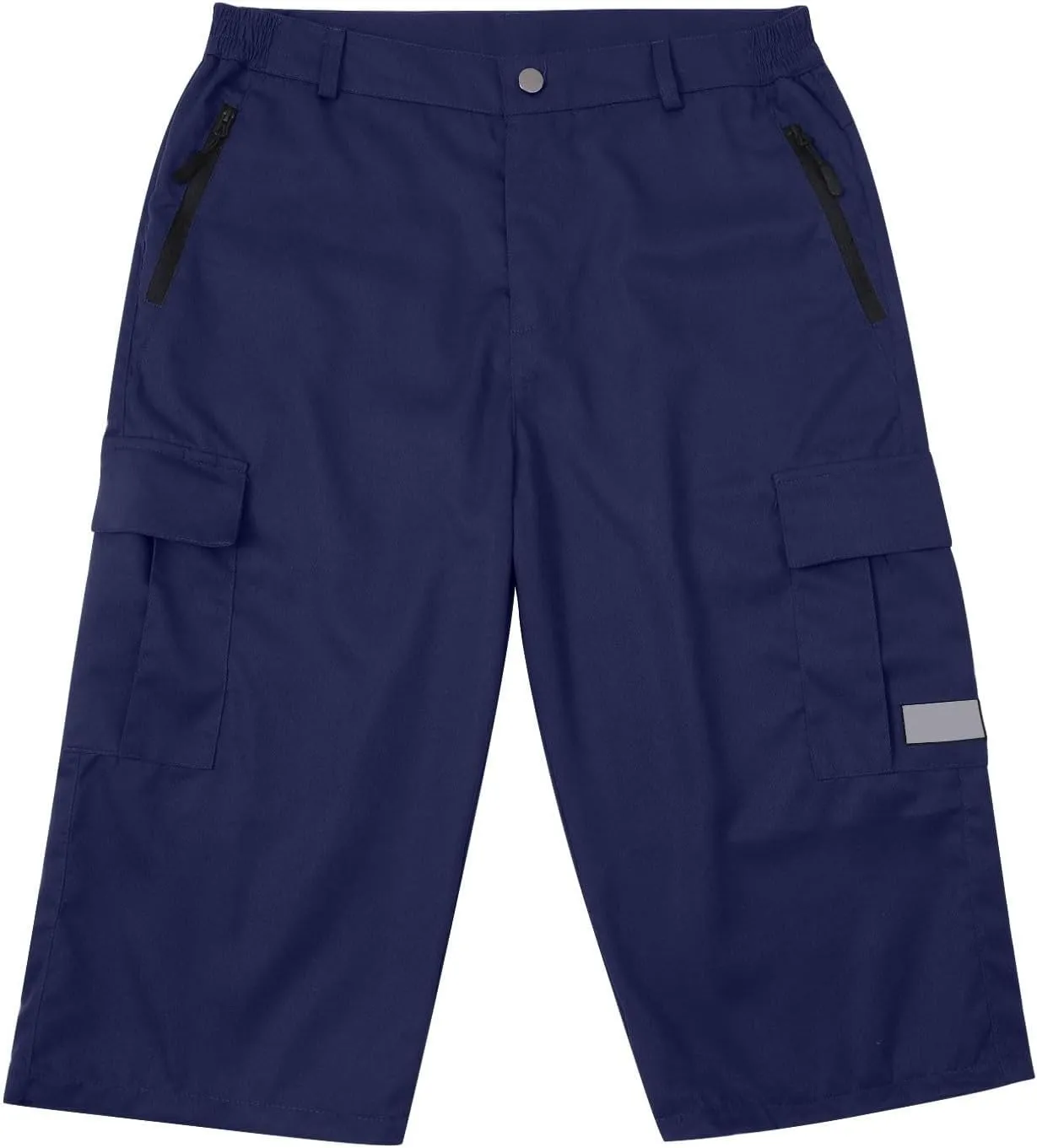 Mens Capri Cargo Pants Twill Multi Pockets Casual 3/4 Hiking Work Shorts for Men Athletic Fit Golf Tennis Tactical Pants