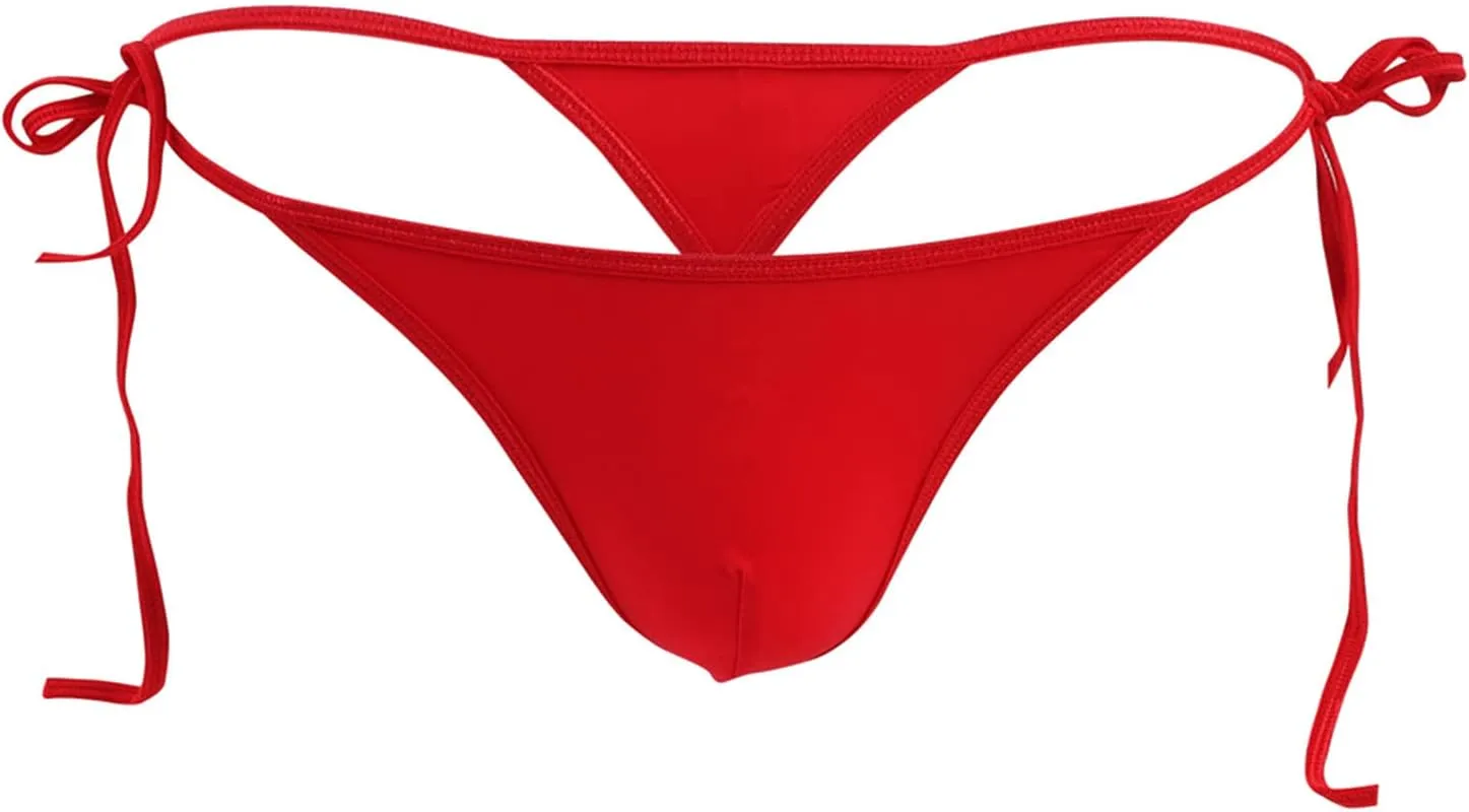 Men's Exotic Thong Underwear Sexy Minimalist T Pants Comfortable Stretch Fabric Breathable Soft Fit for Casual
