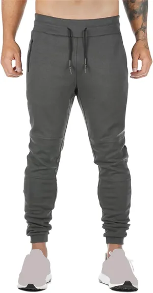 Mens Jogger Sweatpants Athletic Running Pants Lightweight Slim Fit Trousers Workout Running Pant with Zipper Pockets