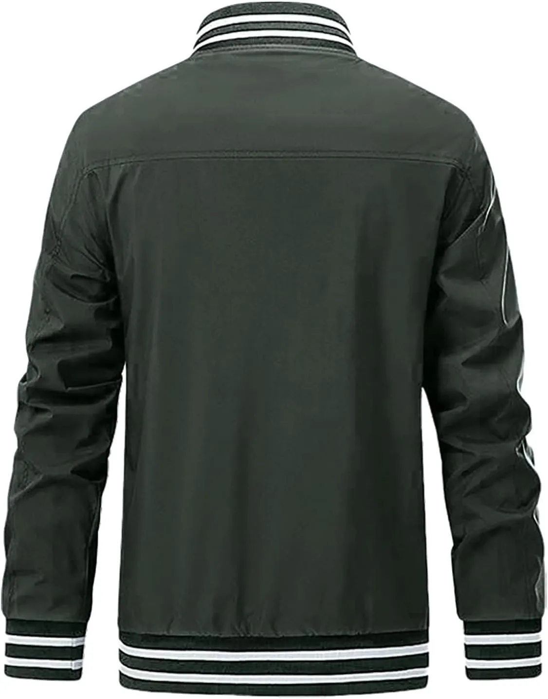 Men's Lightweight Jacket Casual Spring Fall Jackets Windbreaker Bomber Zip Up Coat With Pocket for Men