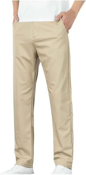 Mens Stretch Dress Pants Business Casual Formal Suit Work Pants Regular Fit Wrinkle Free Slim Fit Tapered Trousers