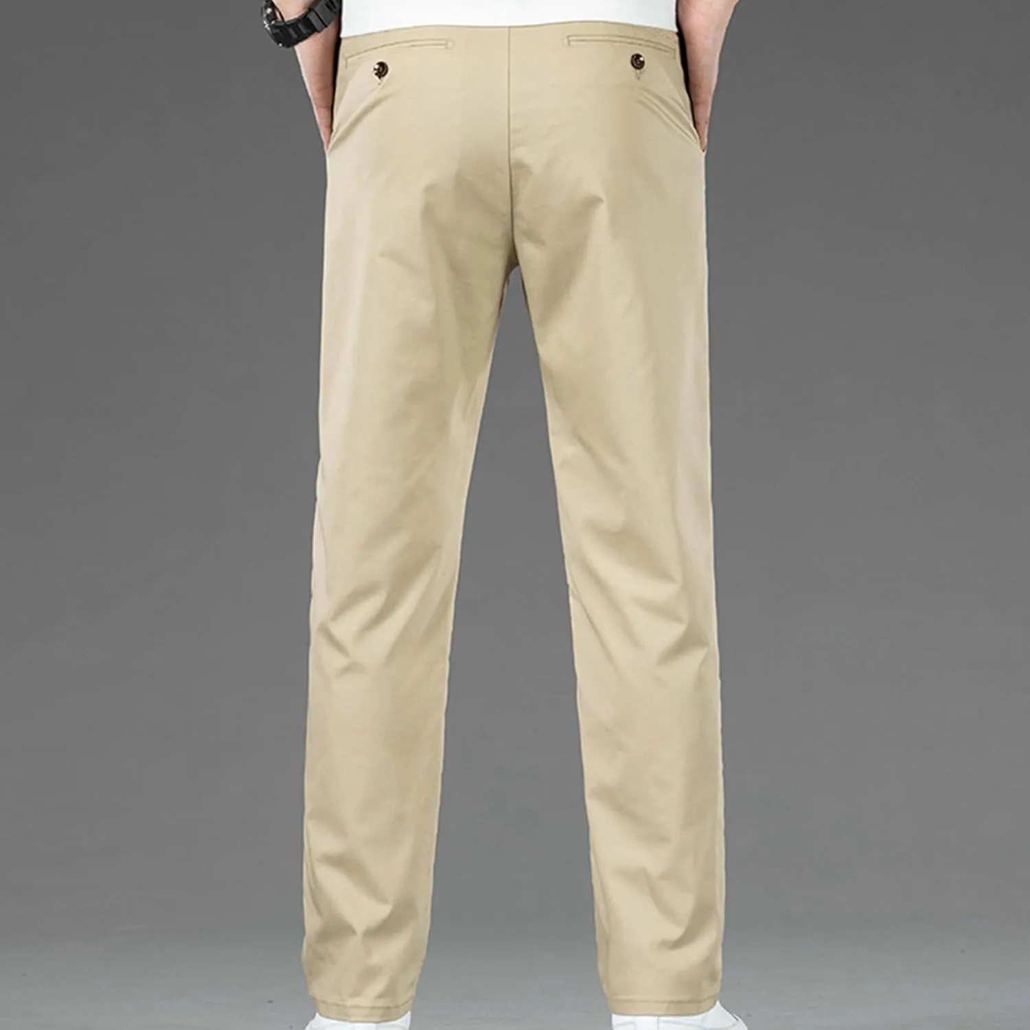 Mens Stretch Dress Pants Business Casual Formal Suit Work Pants Regular Fit Wrinkle Free Slim Fit Tapered Trousers