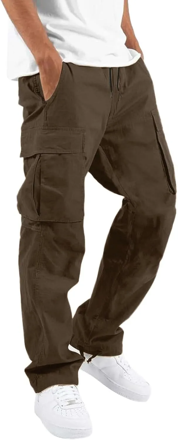 Mens Suit PantsMen'S Casual Joggers Pants Athletic Pants Sweatpants Loose Fit Hiking Trousers Outdoor Pants with PocketsBlack Chino Pants