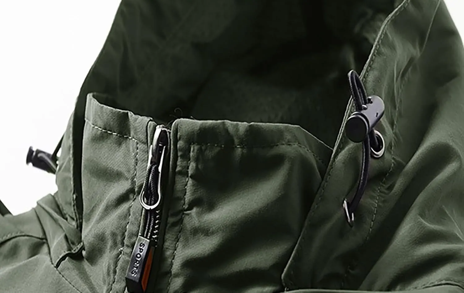 Mens Windproof Jacket Waterproof Lightweight Mountain Sport Jacket for Men Hooded Windbreaker Raincoat Durable Coat