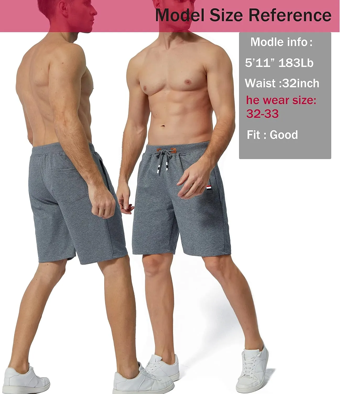 MO GOOD Mens Casual Shorts Workout Fashion Comfy Camo Shorts Breathable Big and Tall Shorts