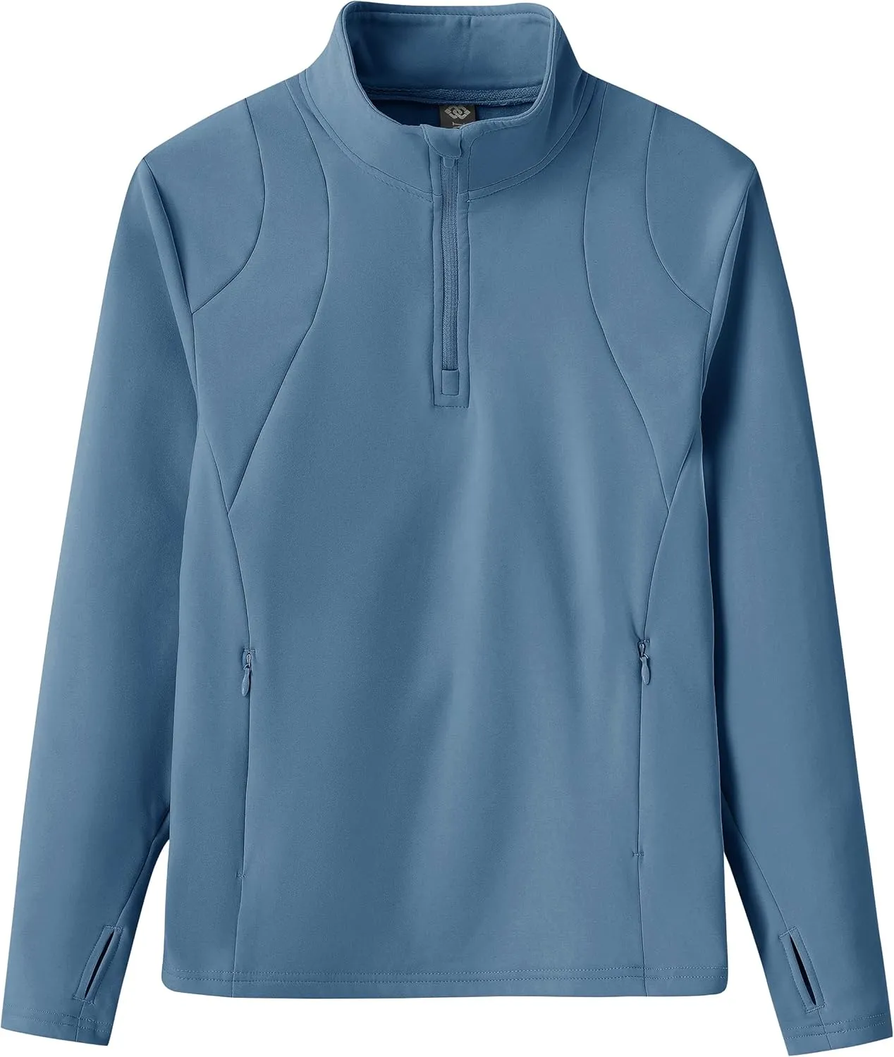 MoFiz Girls Fleece Long Sleeve Shirts Half Zip Fall Winter Jacket Horse Riding Thermal Pullover Sweatshirts with Pockets