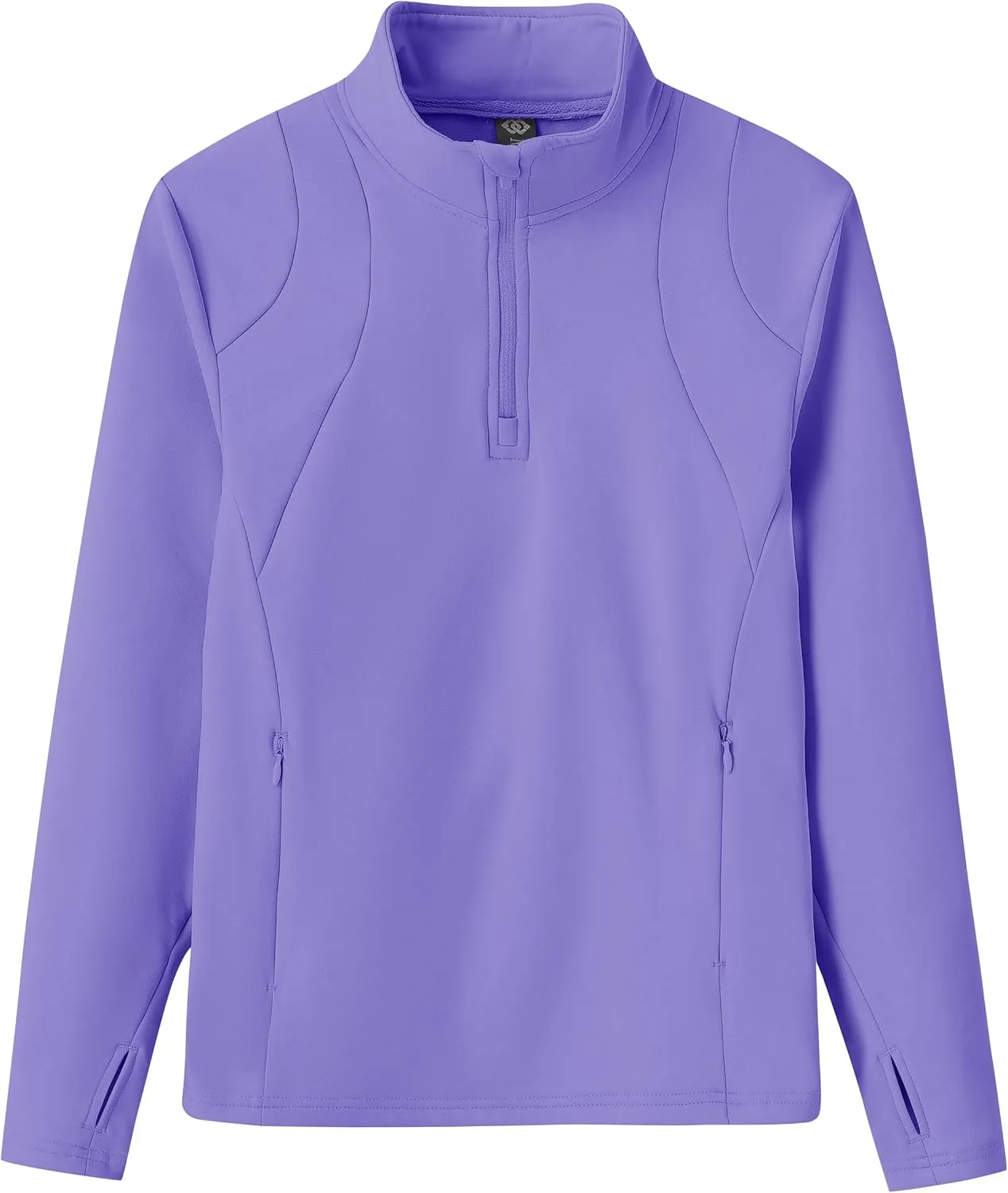 MoFiz Girls Fleece Long Sleeve Shirts Half Zip Fall Winter Jacket Horse Riding Thermal Pullover Sweatshirts with Pockets