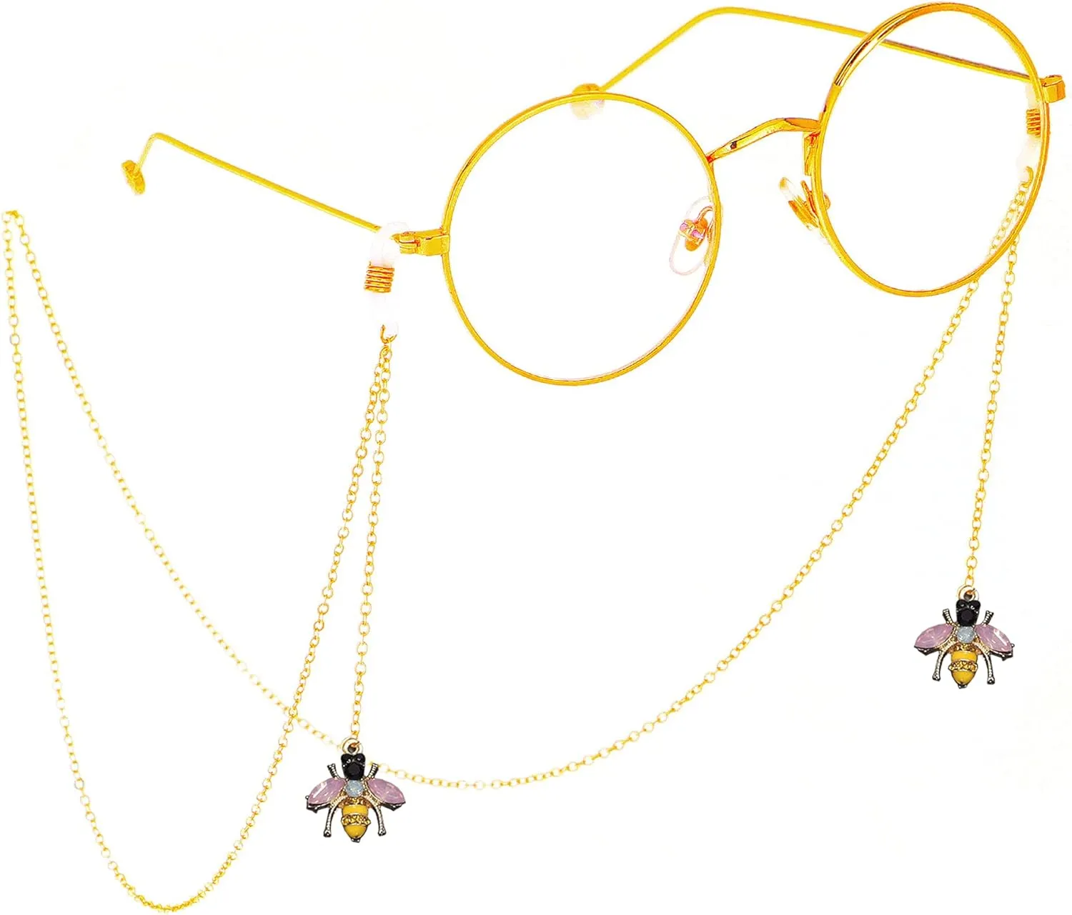 Naimo 2PCS Pearl Star Pendant Eyeglass Chains Eyewear Strap Holder Reading Glasses Retainer