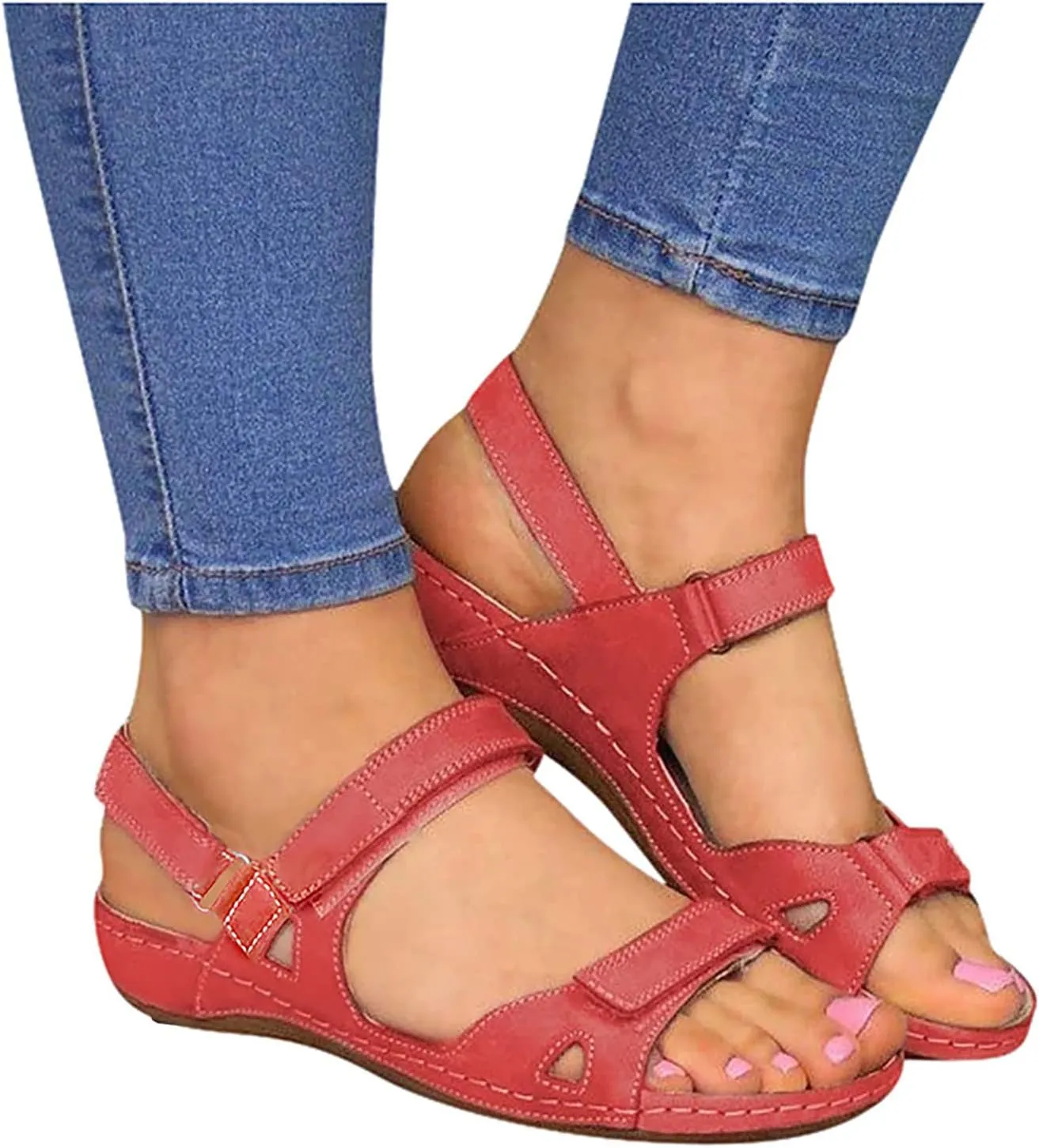Orthopedic Sandals Women Fashion Dressy Orthopedic Beach Sandals for Woman Arch Support Dress Sandals for Women Orthopedic Black Sandals Women Flat Dressy Orthopedic Womens Shoes Dressy Casual Summer