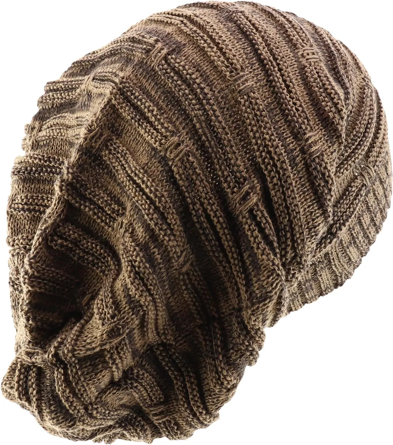 Oversized Dreadlock Deep Crown Knit Long Beanie