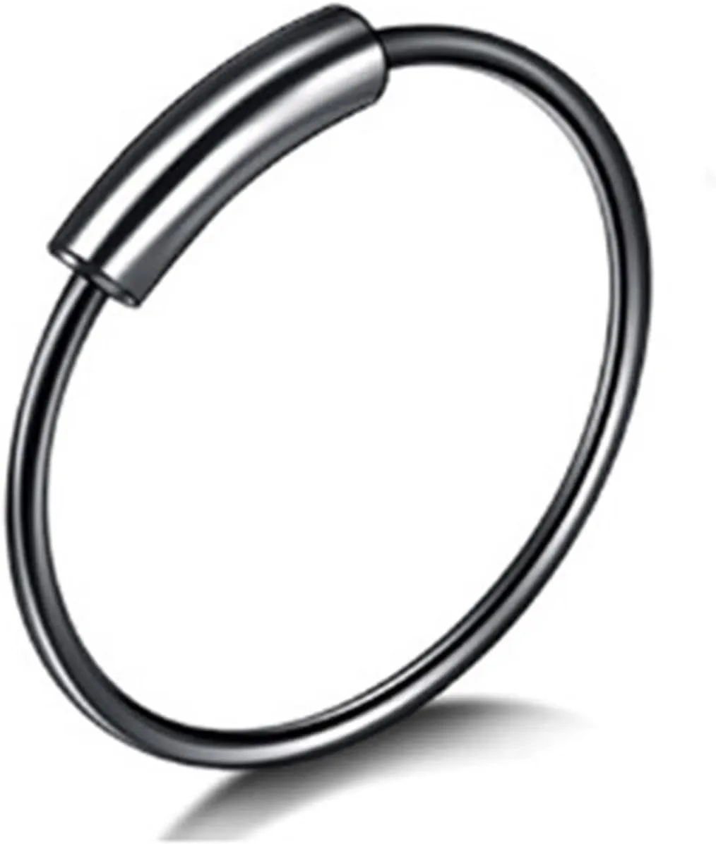Piercing Jewelry, Nose Rings Surgical Steel Hoop 3PCS Simple 0.7MM for Women Man Jewelry Gifts