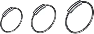 Piercing Jewelry, Nose Rings Surgical Steel Hoop 3PCS Simple 0.7MM for Women Man Jewelry Gifts