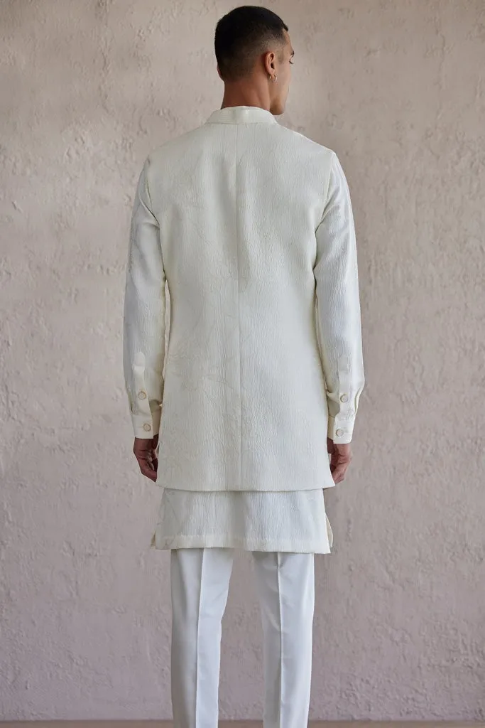Positano Ivory Nehru Jacket (Light)