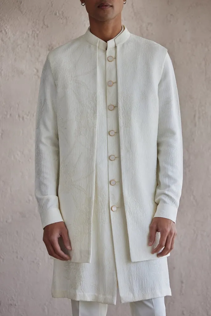 Positano Ivory Nehru Jacket (Light)