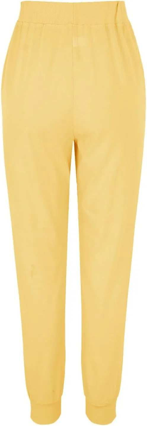 PTOLOCIF Women's Cotton Linen Pants High Waist Drawstring Pants Loose Fit Summer Flowy Boho Pant Trousers with Side Pockets