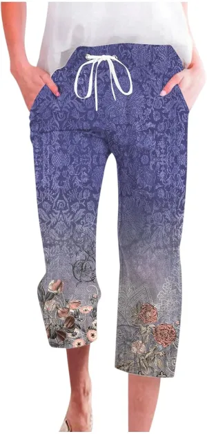 PTOLOCIF Women's Cotton Linen Pants High Waisted Long Palazzo Pants Wide Leg Cotton Linen Lounge Pant Trousers with Pockets