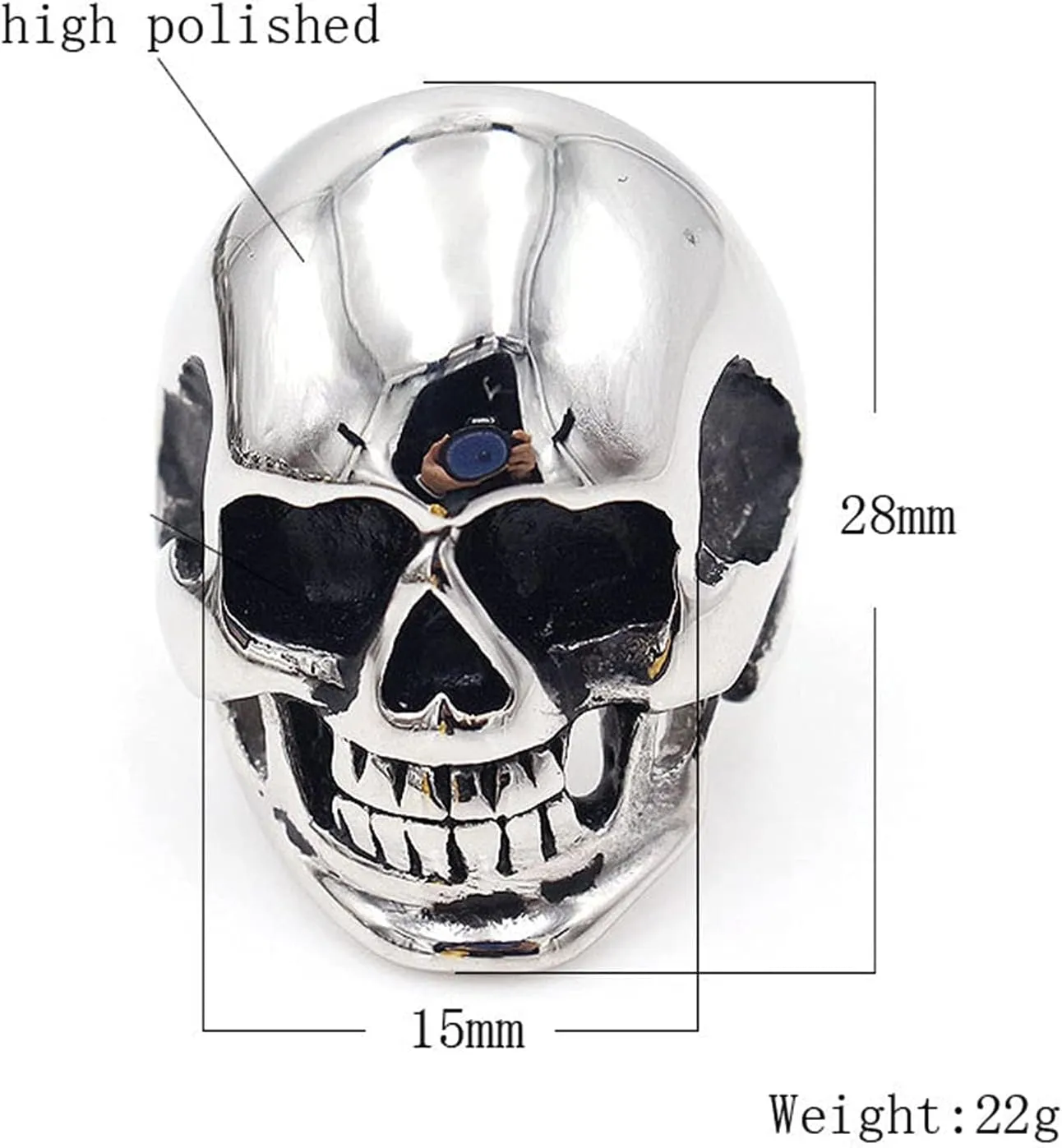 Punk Jewelry Rings, Marriage Rings Men Titanium Gothic Skull Ring Valentines Day Rings Jewelry Gift