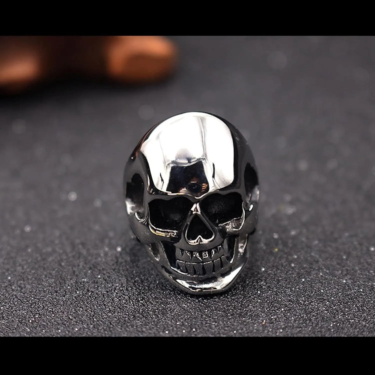 Punk Jewelry Rings, Marriage Rings Men Titanium Gothic Skull Ring Valentines Day Rings Jewelry Gift